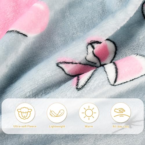 Catalonia Wearable Blanket with Sleeves & Foot Pocket for Adults - color: Panda Grey, size: Fleece