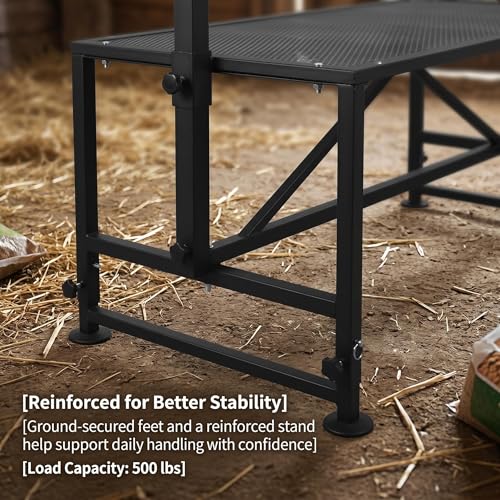 Goat Sheep Stand Livestock Livestock Goat Milker Cow Halter Farm Stand Supplies Cows Sheepskin Cow Accessories Show Goat Supplies 47x23in Tabletop 500 lbs