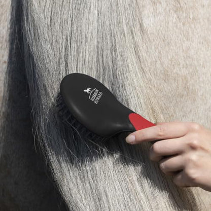 Harrison Howard Horse Mane and Tail Brush Horse Professional Grooming Brush Equestrian Detangler Non-Slip Brush Red - color: Red