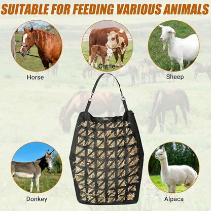 Hay Bag for Horses,Ultra-Slow Feed Hay Bag for Ground Feeding (1)
