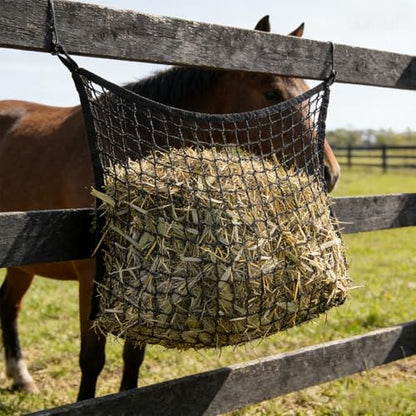 2 Pcs Feed Hay Net Slow Feed Hay Bags for Horses Horse Feeding Supplies for Goats Sheep, 35.43x31.49inch - size: 35.43x31.49inch