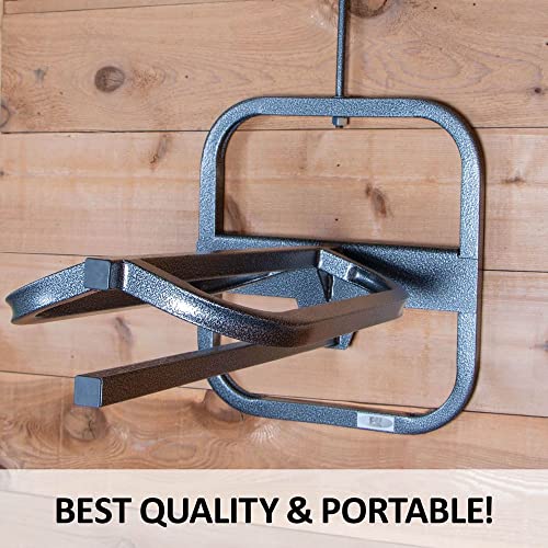 EASY-UP Pro Series Hook Over Saddle Rack with Pad Bar | Heavy-Duty & Versatile | Durable Construction | Unlimited Hanging Options | Easy Setup & Storage | 7-Year Warranty