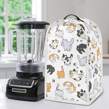 Stand Mixer Organizer Juice Machine Protective Cover Stylish Blender Dust Covers Fashion Kitchen Applliances Blender Cover Cartoon Cat - color: Cartoon Cat
