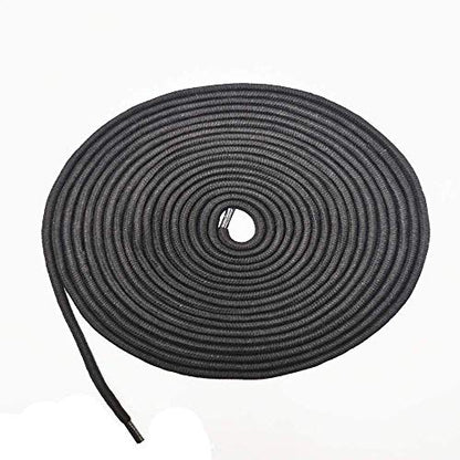 Soft Cotton Rope, 32 feet / 10m Rope, 8mm Thick, Soft Rope, Long Rope, Soft Tying Rope (Black+Red+Bag)