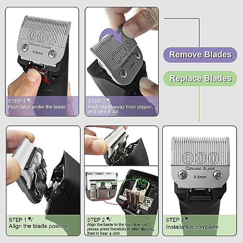 000 Replacement Blade compatible with Oster Classic 76/Andis dog Clipper - color: SIZE 000(2 PACK)