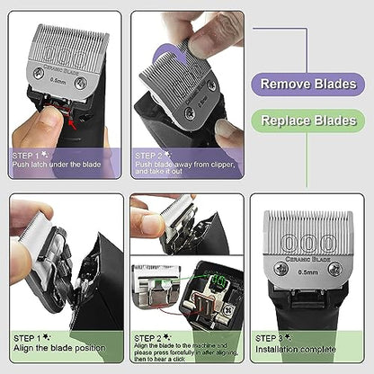 000 Replacement Blade compatible with Oster Classic 76/Andis dog Clipper - color: SIZE 000(2 PACK)