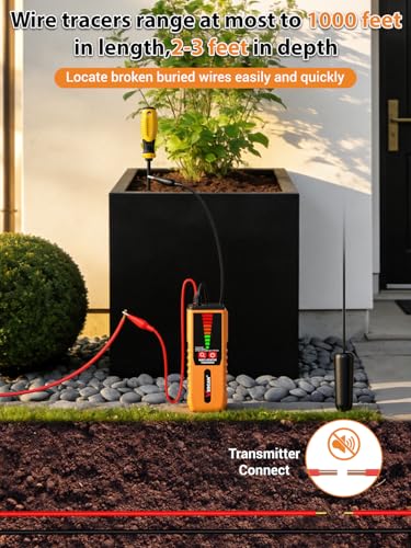 Underground Wire Locator, for Pet Fence & Cable Detection Irrigation Wires