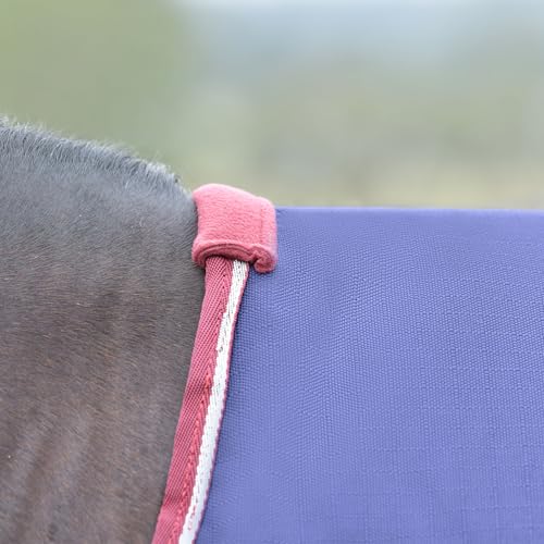 WeatherBeeta ComFiTec Essential Turnout 360g, Navy/Burgundy, 75" - color: Navy/Burgundy, size: 75"
