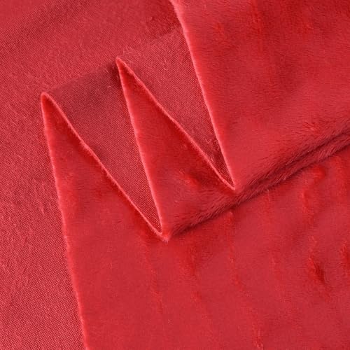 Surf turtle Red Super Soft Minky Fabric by The Yard, 36"x60" - color: Red