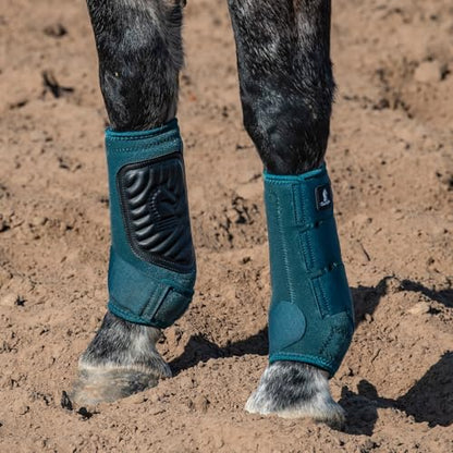Classic Equine Legacy2 Support Boots, Front, Dragonfly Green, Small - color: Dragonfly Green, size: Small