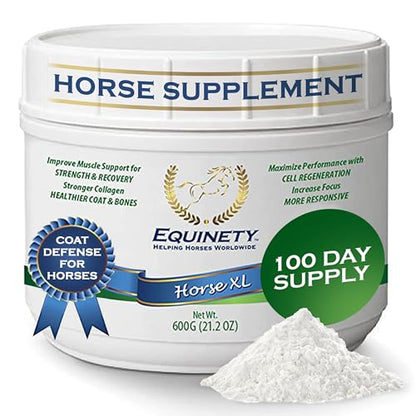 100-Day Supply Equinety Horse XL Powder Horse Supplement with Amino Acids - style: Horse XL
