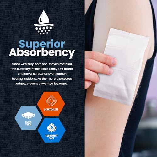 MED PRIDE Sterile ABD Combine Pads,5x9 in,Absorbent,Latex-Free,40-Count