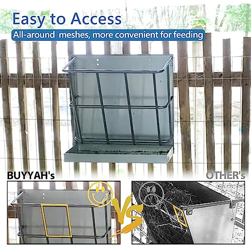2Pcs Hay Feeder Goat 22 Gallon - size: 2 IN 1 (2PCS)