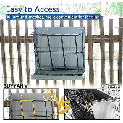2Pcs Hay Feeder Goat 22 Gallon - size: 2 IN 1 (2PCS)