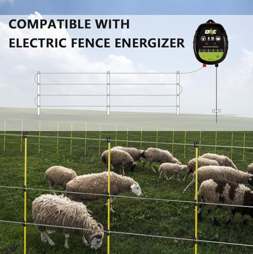 8 Pack 250 ft 17 Gauge Aluminum Electric Fence Wire for Garden Fence, Electric Fence, Chicken Wire Fence,High Conductivity and Durability