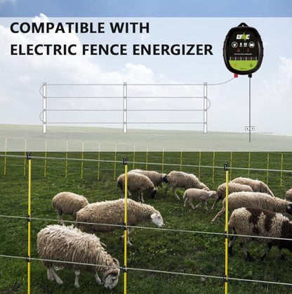 8 Pack 250 ft 17 Gauge Aluminum Electric Fence Wire for Garden Fence, Electric Fence, Chicken Wire Fence,High Conductivity and Durability