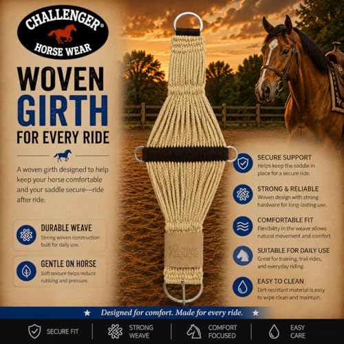 CHALLENGER Horse Western Saddle Roper Cinch Tan 9781 - size: 34"