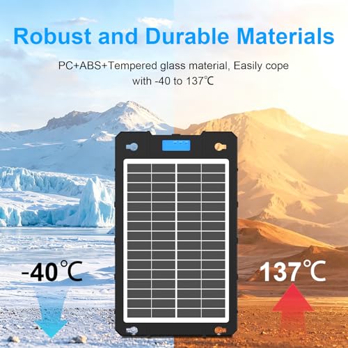 7.5W Solar Car Battery Charger 12V Portable Waterproof Solar Panel Trickle Charger Maintainer with Smart PWM for Car, Automotive, Motorcycle, Boat, Marine, RV,Trailer, Snowmobile, etc. - color: 7.5W PWM Solar Battery Charger