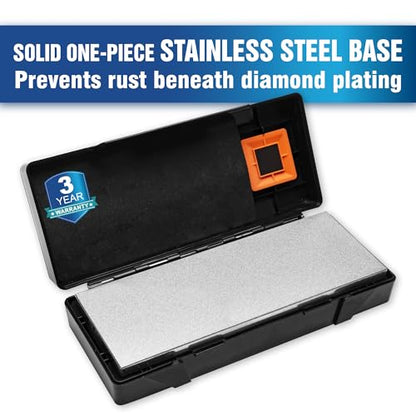 SHARPAL 162N Double-sided Diamond Sharpening Stone, 8 in. x 3 in. - size: 8 in. x 3 in. / 325&1200 Grit