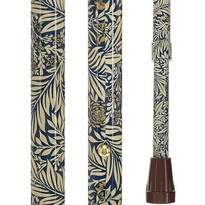 Royal RC Canes Walking Sticks for Men and Women - Stylish Designer Fashionable Adjustable Derby Canes - Lightweight Aluminum Cool Walking Sticks with HD Patterns - color: Blue /Gold Floral (Multicolor)