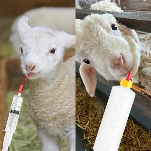 24 Pcs Lamb and Goat Kid Feeding Kit for Puppies Goat Feeding Baby Goats