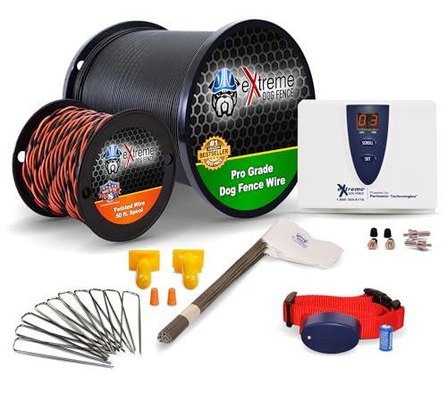 Underground Electric Dog Fence Kit, Pro Grade, 1-Dog, 1000 ft - size: 1000 ft