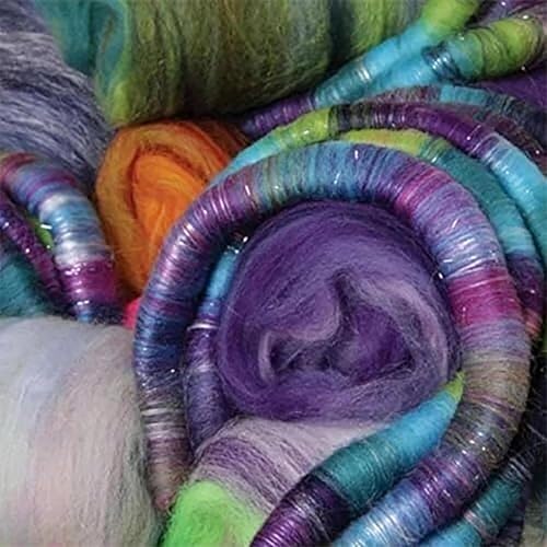 Wool Carding Machine, Wide Drum Carder, Fast Color Mixing and Flexible Brush Design, Efficient Wool Processing & No Electricity Needed, for DIY Wool Felt, Handicraft Enthusiasts