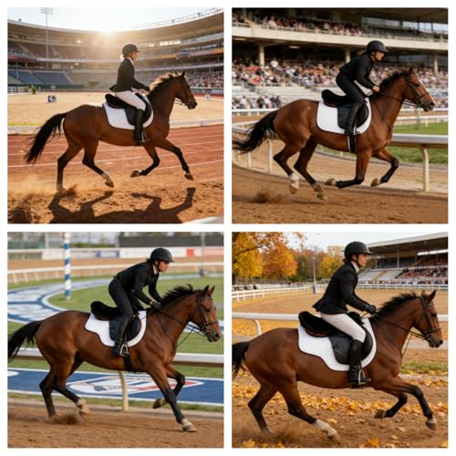 Genuine Sheepskin Saddle Pad, Breathable and Non-Slip British-Style Sheepskin Saddle Seat Cover