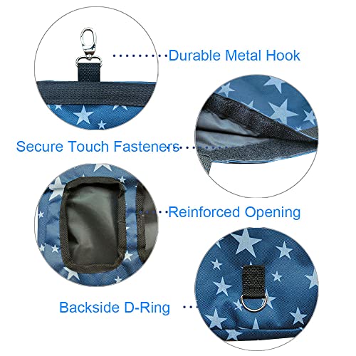 RIOUSSI Guinea Pig Hay Feeder, Hanging Rabbit Hay Feeder Bag. Stars - color: Stars