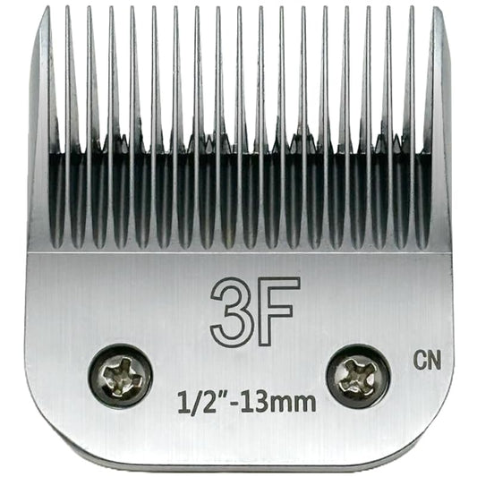 3F Blade Clipper, 1/2"" Cut Length, Stainless Steel Clipper Blade for Dogs, Silver