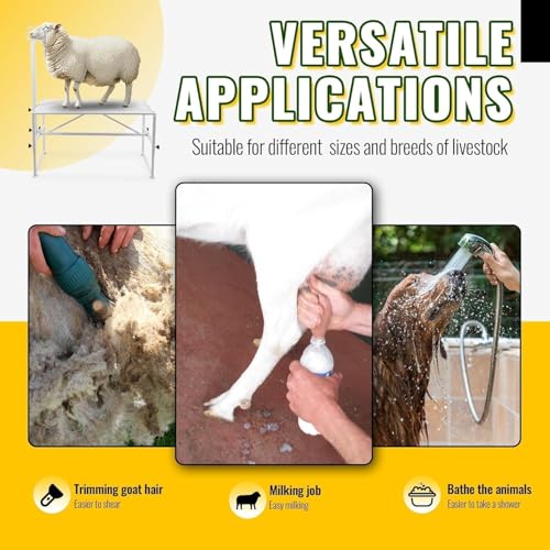 HECASA 51"x23" Sheep Livestock Trimming Stand Shearing Milking Stand