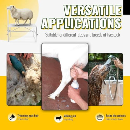 HECASA 51"x23" Sheep Livestock Trimming Stand Shearing Milking Stand