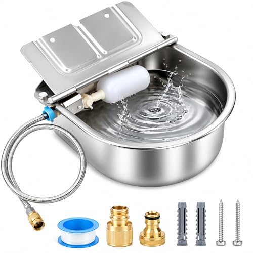 BWOGUE Automatic Water Dispenser for Dogs,1Gal Outdoor Automatic Water Bowl