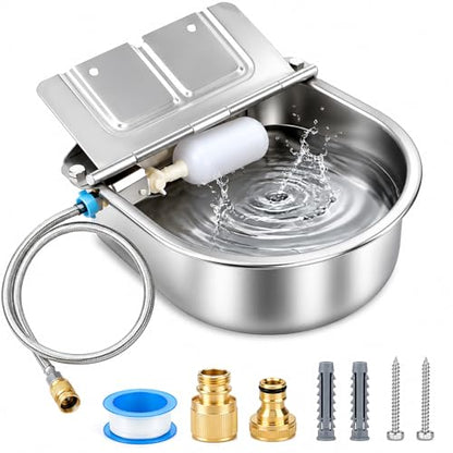 BWOGUE Automatic Water Dispenser for Dogs,1Gal Outdoor Automatic Water Bowl