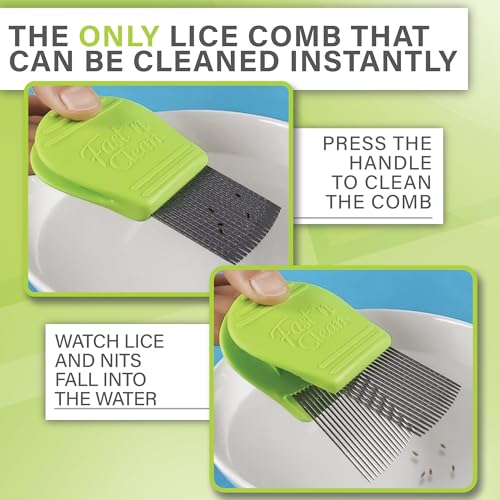 Fast 'n Clean - The Self Cleaning Lice Comb