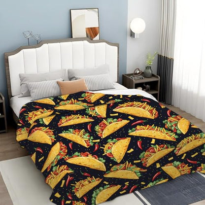 Taco Throw Blanket for Women Girls Taco Lovers Gifts 60"x50" - color: Taco, size: 60" x 50"