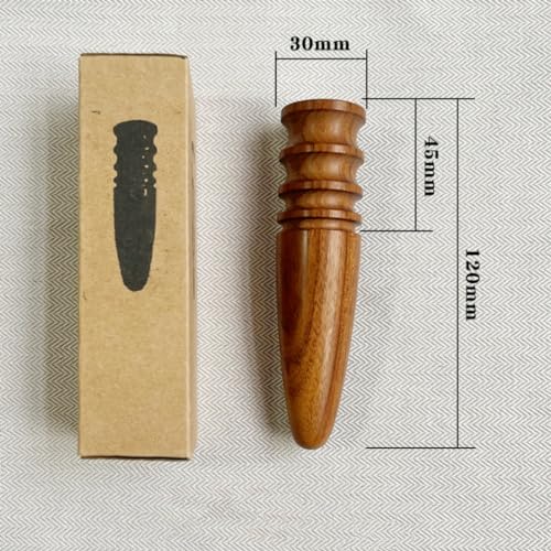 1pc Wood Leather Burnishing Tool, Leather Edge Burnisher Tool, Burnishing Leather Craft Accessories for Leather Working (Style B) - color: Style B