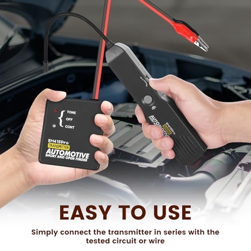 Electrical Short Open Finder for Em415pro, Professional Wire Break Finder, Automotive Circuit Tester, Cable Fault Locator, DC 6-42V Adjustable Circuit Breaker Finder Tool for Cars Trucks