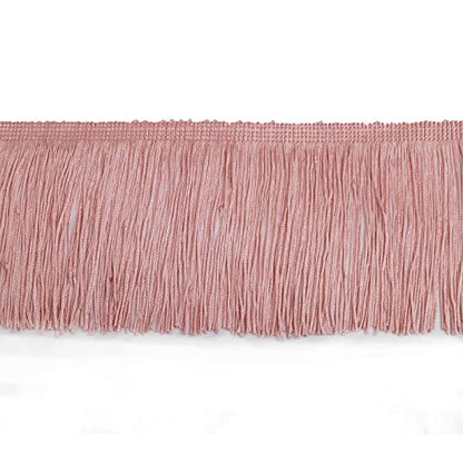 Chainette Fringe Trim 5 Yard x 4 Inches Fabric Tassel Trims - color: Pink, size: 4"-5Yards/R