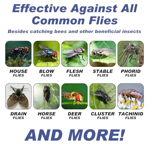 Fly Traps Outdoor Hanging for Patio, 8 Pre-Baited Flies Bags Disposable - size: 8 Pack1