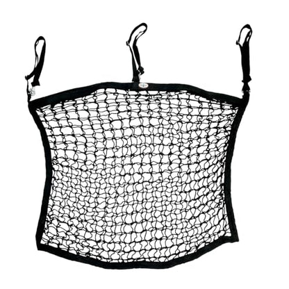 XL Knotless Slow Feed Hay Net – 48"x30", 2" Openings, Soft on Muzzles, with 3 Adjustable Straps for Fence or Stall Hanging