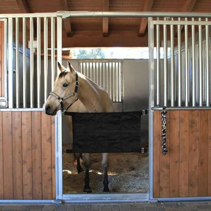 Horse Stall Gate - Aisle Guard Barrier | Adjustable Straps Door, Stable Pasture Partition, Equestrian Center Restraint, Riding Show Venues, Boarding Facilities, Heavy Duty Safety Mesh