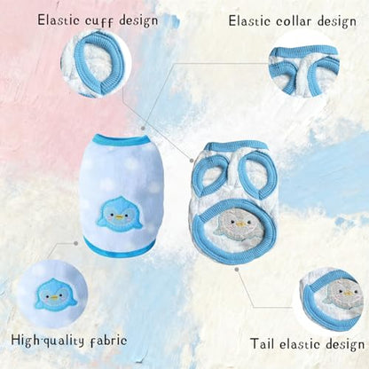 Ultra-Small Pet Winter Clothes, 4-Piece Luxuriously Soft Coral Fleece Set | XS Size for Guinea Pigs, Rabbits, Ferrets, Tiny Chihuahuas (XS: Fits pets 2-4 lbs) - size: xs