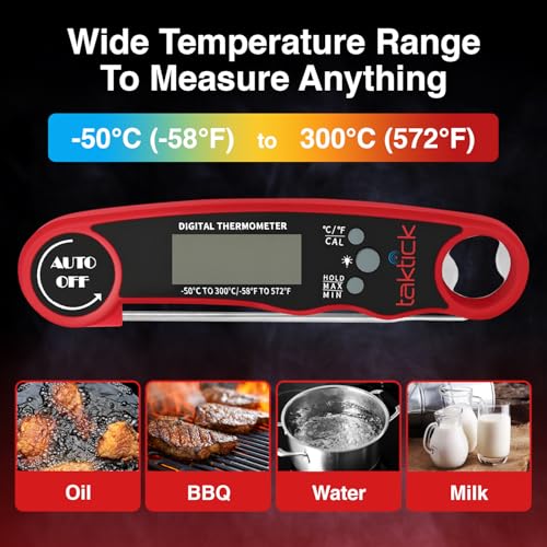 Digital Food Thermometer, Fast and Reliable Digital Thermometer for Cooking and Baking, Instant Read Thermometer for Every Chef, Perfect Kitchen Thermometer for Cooking and Outdoor Grills