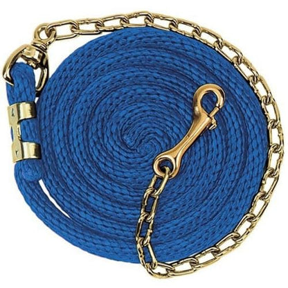 Weaver Leather Poly Lead Rope W/Brass Plated Swivel Chain 8ft Hun