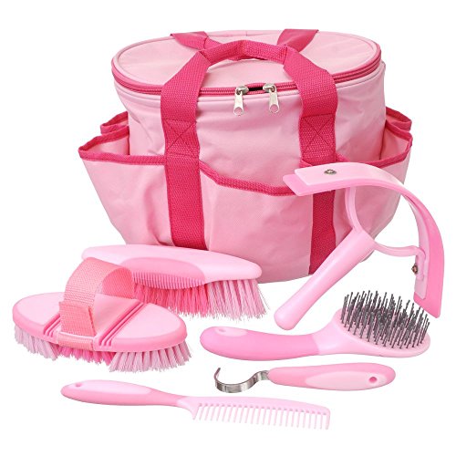 Tough 1 Great Grips 6 Piece Brush Set with Bag Pin - color: Pink