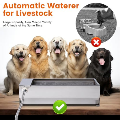 Automatic Dog Water Bowl Dispenser for Large Dogs Outdoor Auto Fill