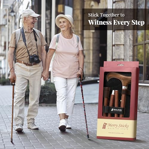 Merry Sticks Foldable Walking Cane for Women and Men, Adjustable, Butterflies - color: Butterfly, size: Classic Grip