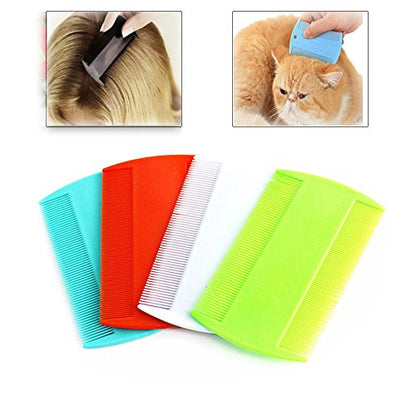 BinaryABC 12 Pack Lice Comb,Double Sided Flea Combs, Fine Tooth Lice Combs