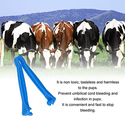 Disposable Umbilical Cord Clamp Household Birth Umbilical Tape Clamp Clips for Cattle and Horse